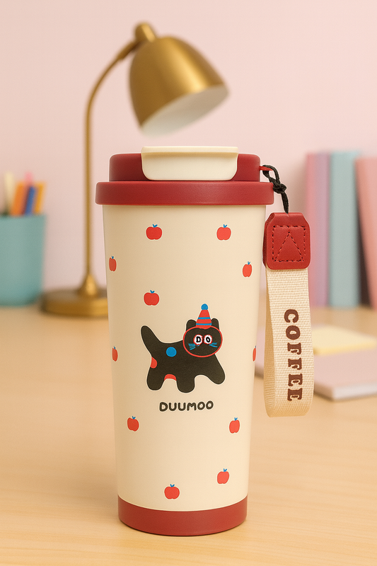 Duumoo insulated tumbler ( matte ) with a straw